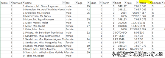 泰坦尼克号数据分析案例实战