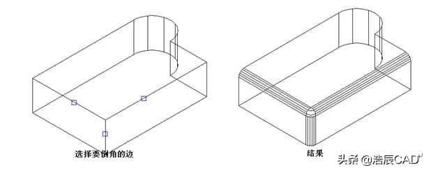 CAD快捷键命令：圆角命令的巧用