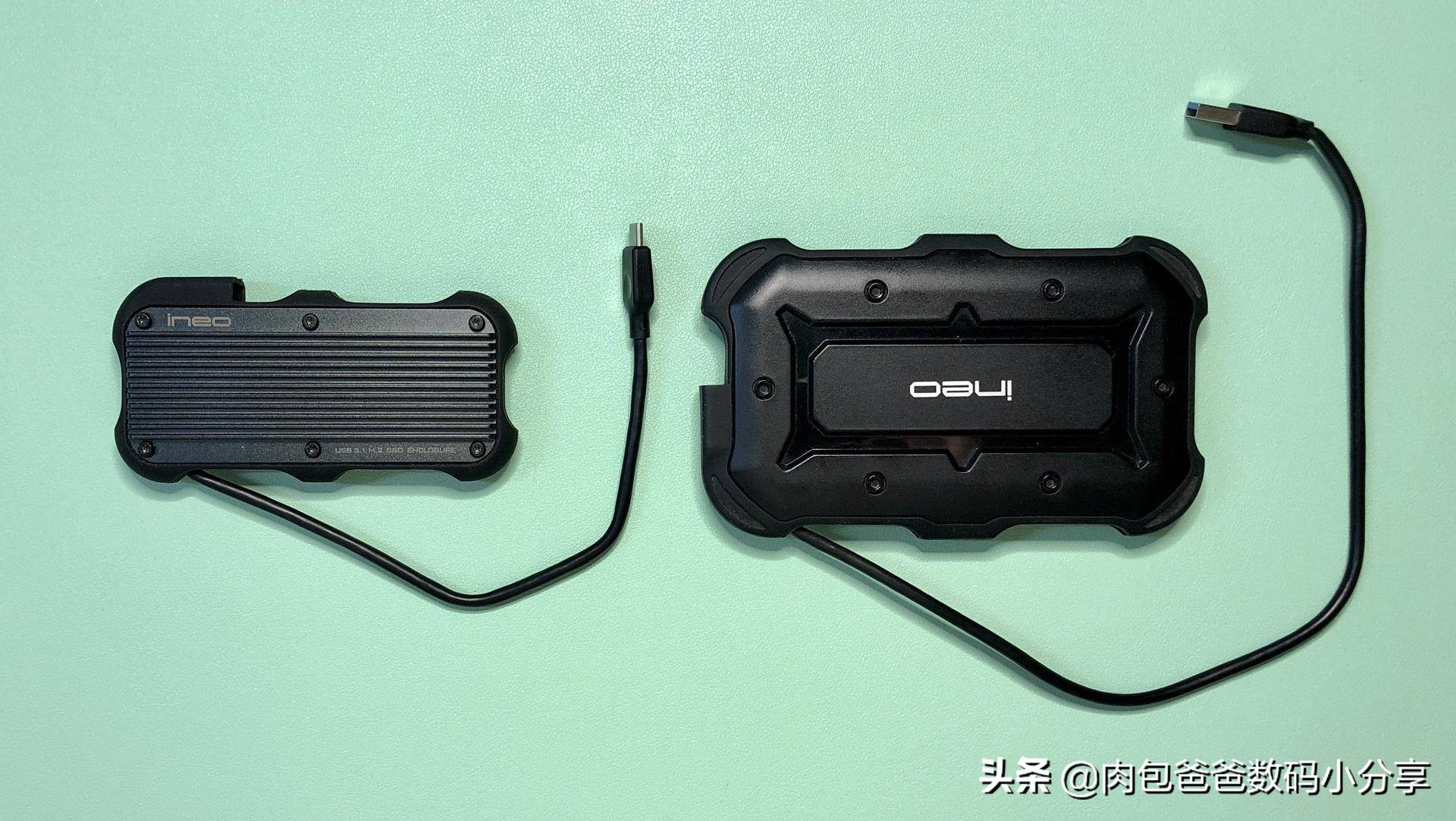 分享一下我最喜爱的移动硬盘盒，防摔高速炫酷自带线