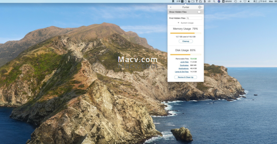 Funter for Mac(一键开关文件隐藏工具)