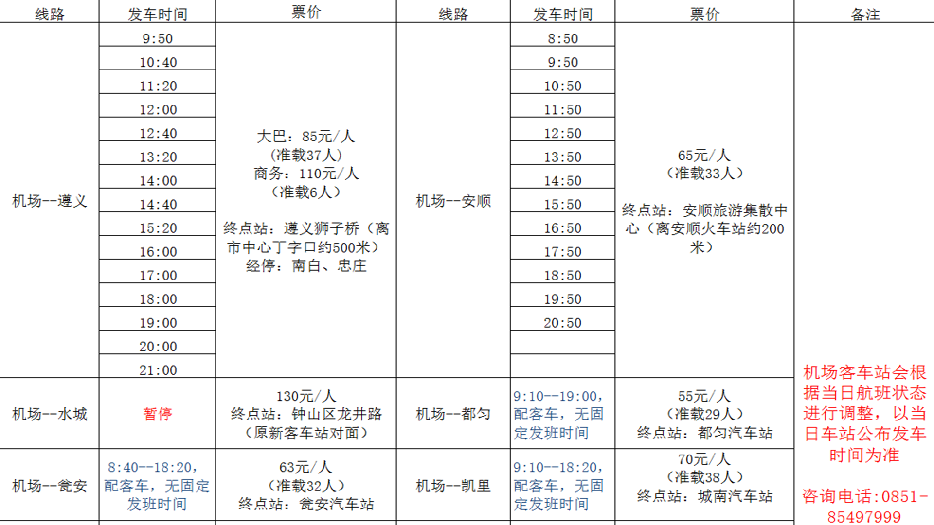 史上最全贵阳机场乘车攻略，准备来贵州旅行的朋友们收藏了