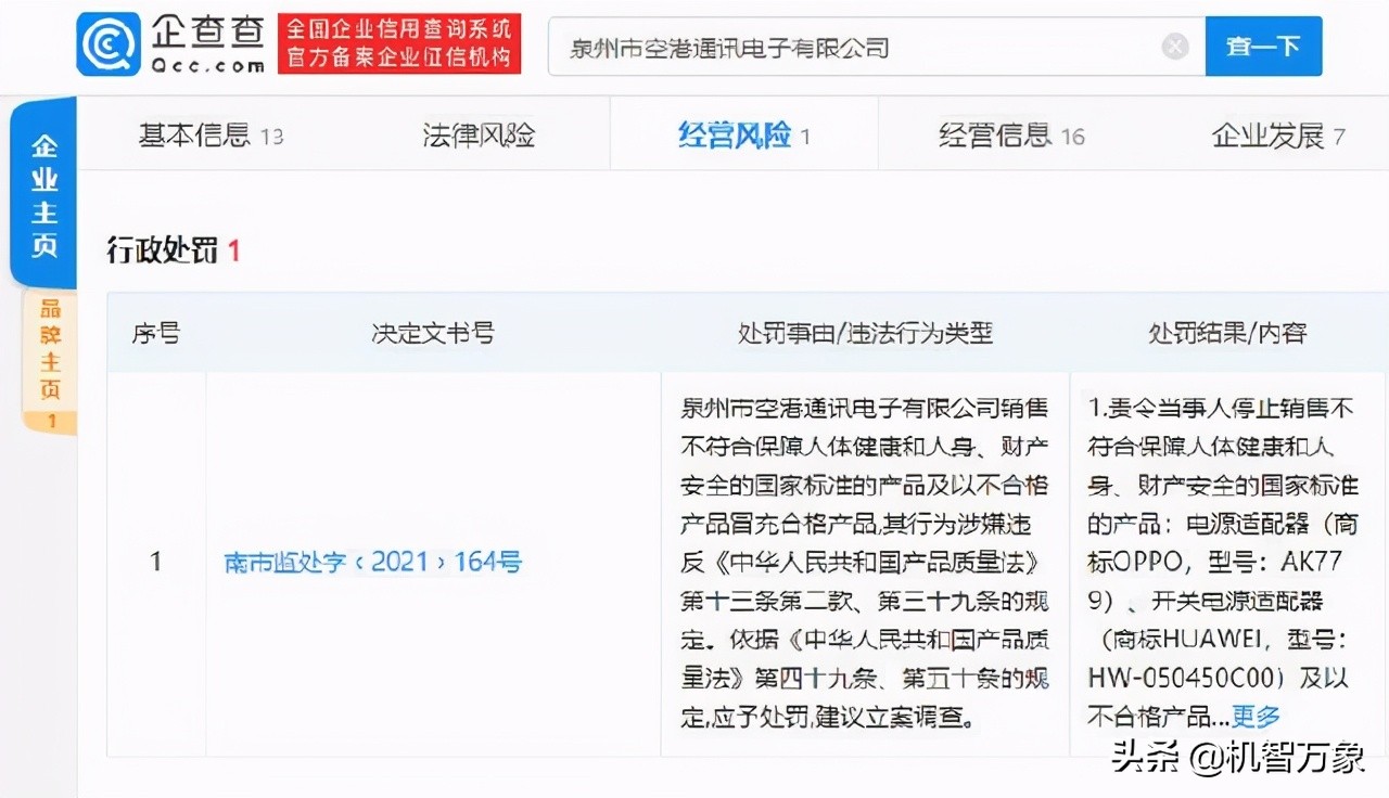 华为、OPPO充电器抽检不合格？官方回应：并非授权生产或涉嫌假冒