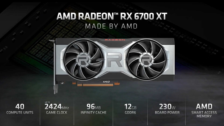 AMD官宣Radeon RX 6700 XT显卡：性能强劲
