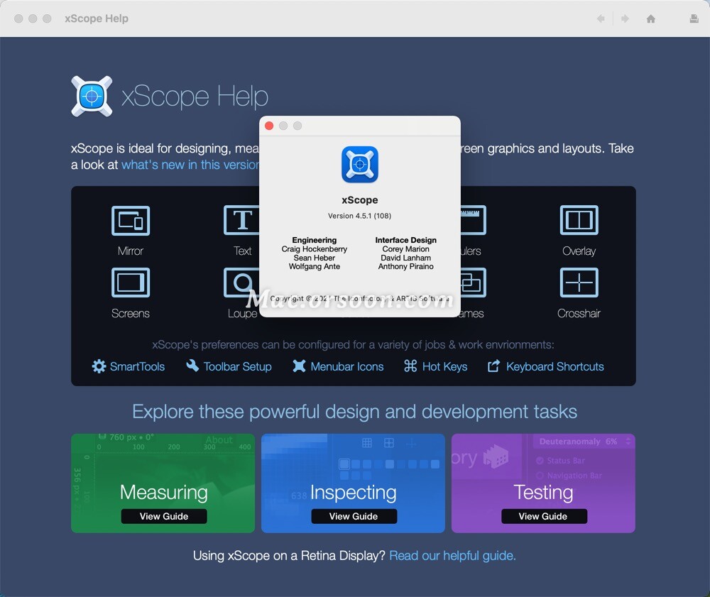 屏幕图形测量工具：xScope 4 for Mac