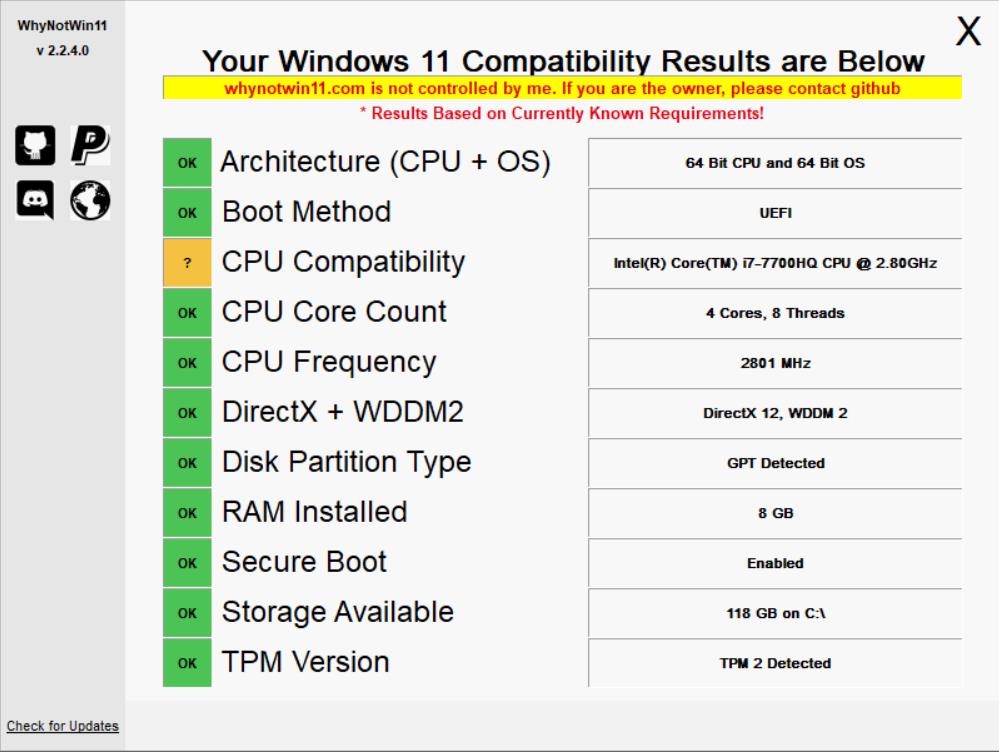 推荐windows11一键检测升级条件软件，比官方的好用