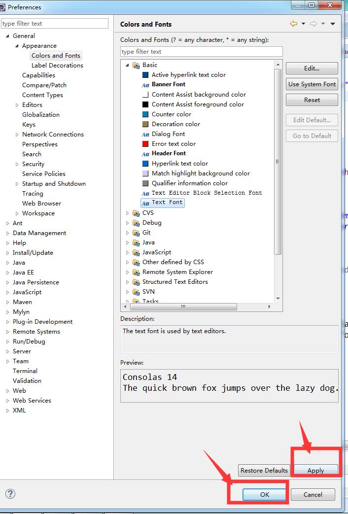 eclipse如何调整页面字体大小？