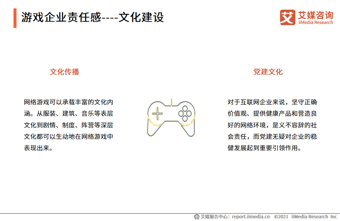 2021年网络游戏企业社会责任感专题报告：头部企业领头作用显著