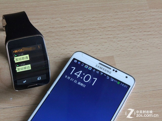 实现多卡多待 三星Gear S+Note3体验评测
