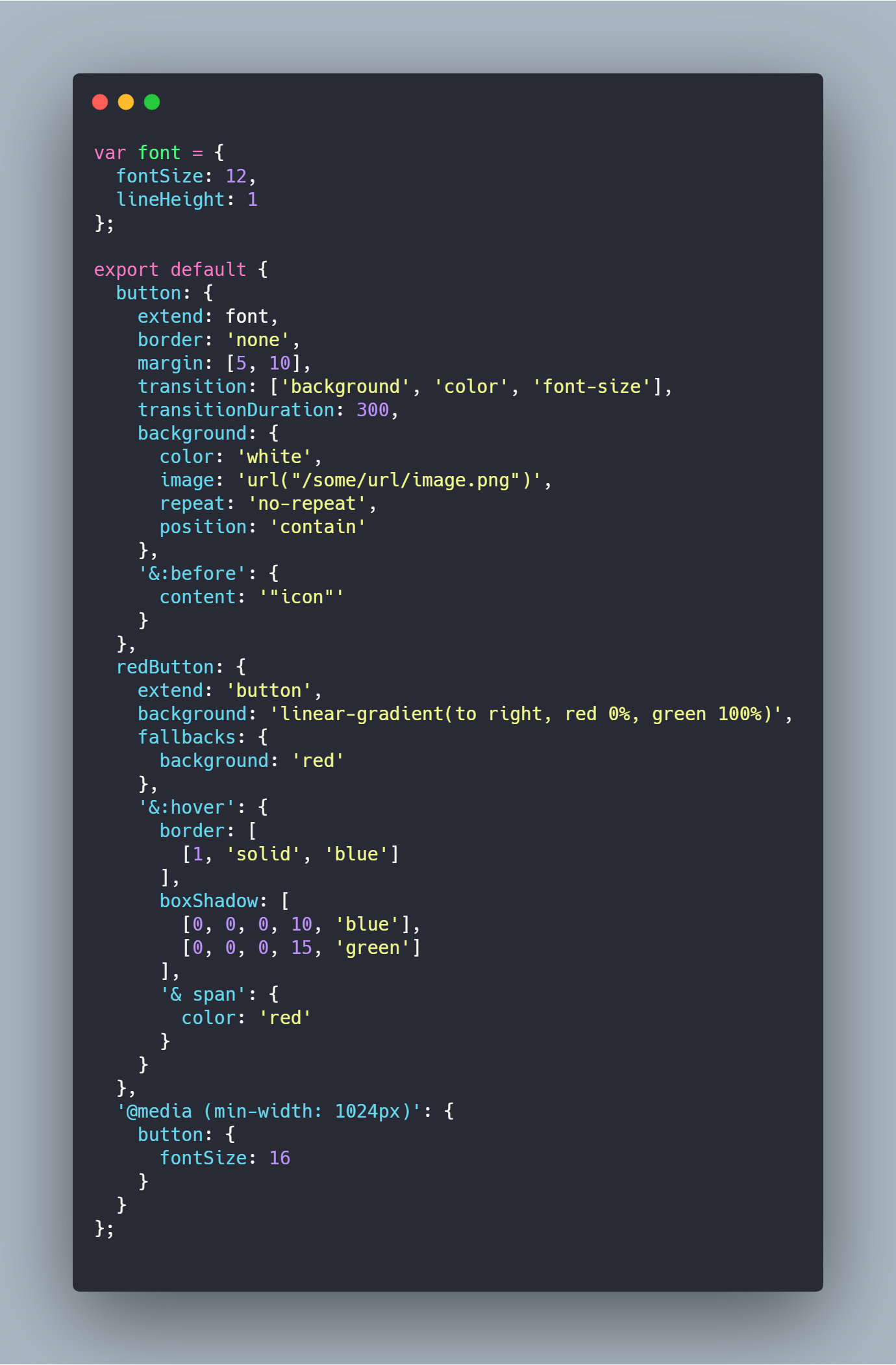 使用JavaScript来编写你的CSS样式代码——JSS