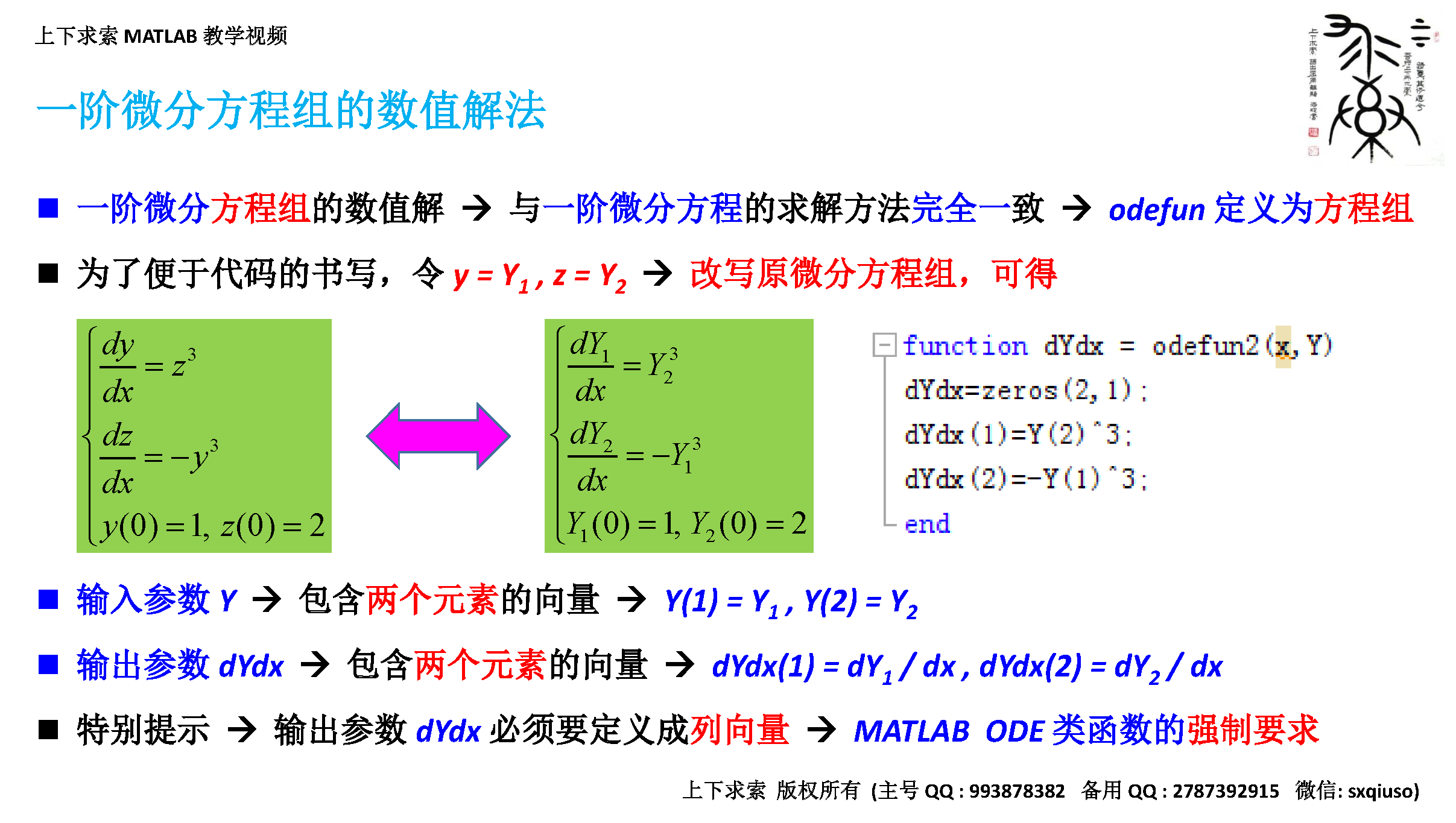 matlab微分方程求解说明