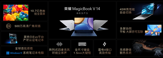 荣耀MagicBook V 14领衔众新品上市 打造极致全场景智慧融合新体验