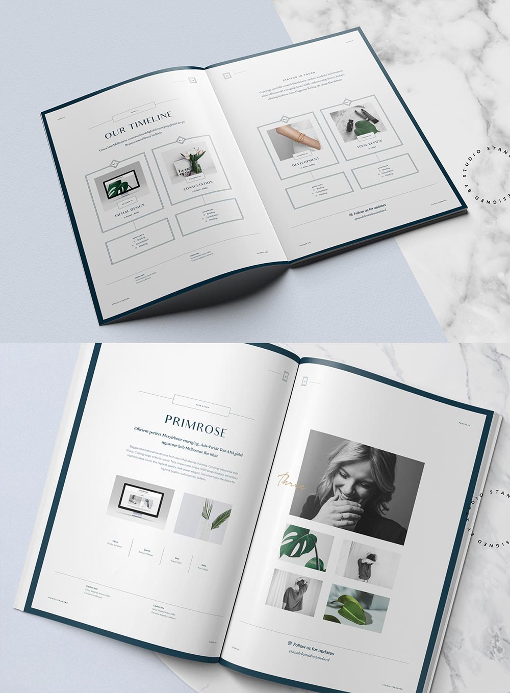 简约国际范的企业宣传册／折页设计集锦