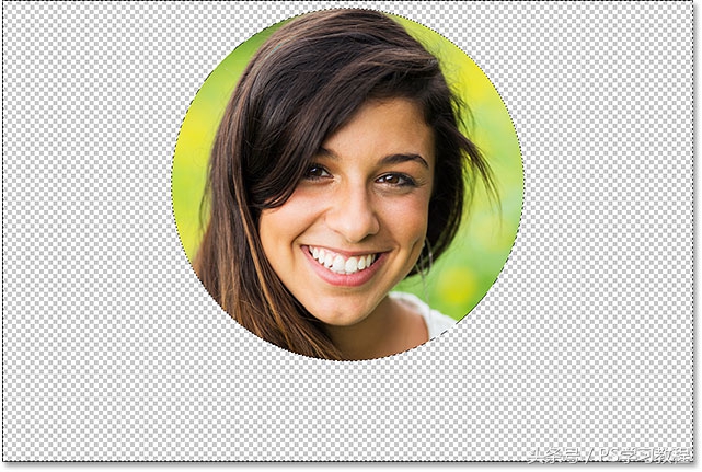 如何在Photoshop中裁剪出圆形图像