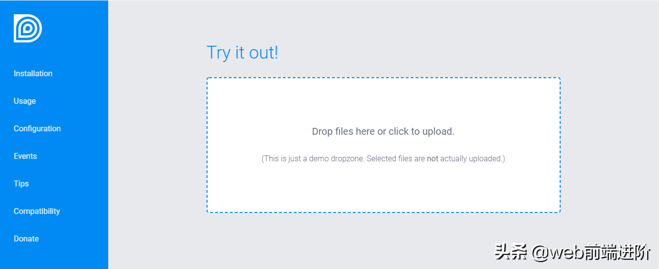 基于 JS 高效在线文件拖拽上传插件DropZone