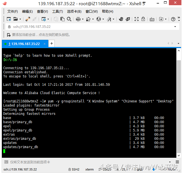 阿里云ECS CentOs6.8 安装GNOME桌面和VNC Server