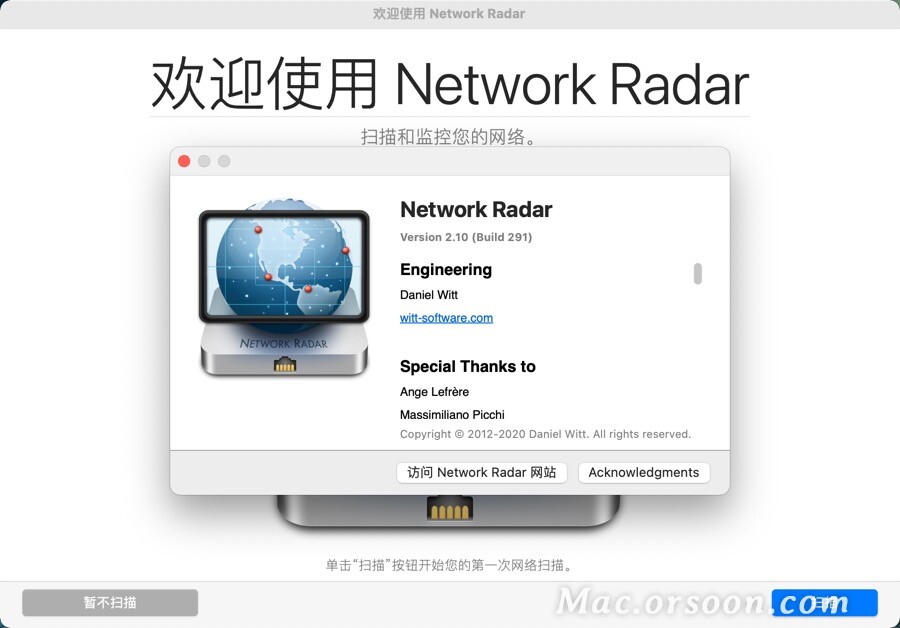 实用的网络管理软件：Network Radar Mac版