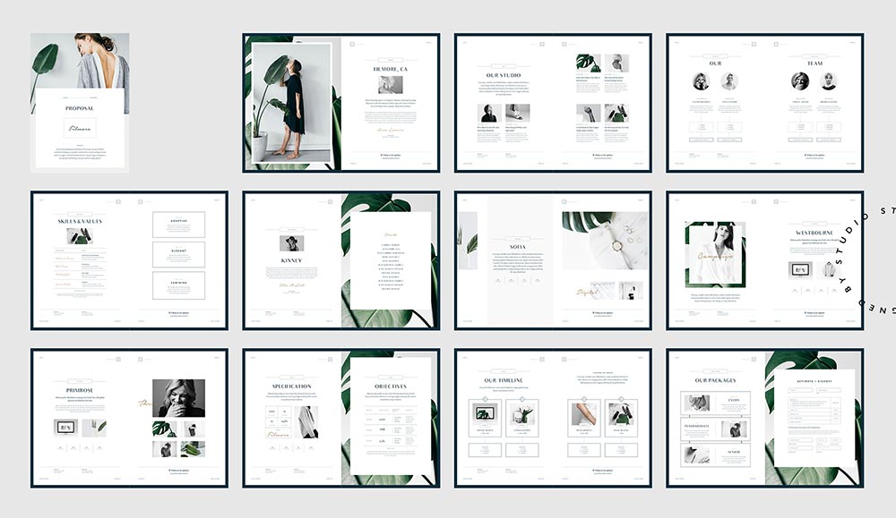 简约国际范的企业宣传册／折页设计集锦