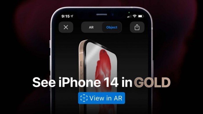 iPhone 14 Pro渲染图曝光：打孔前摄 后摄近乎无凸起