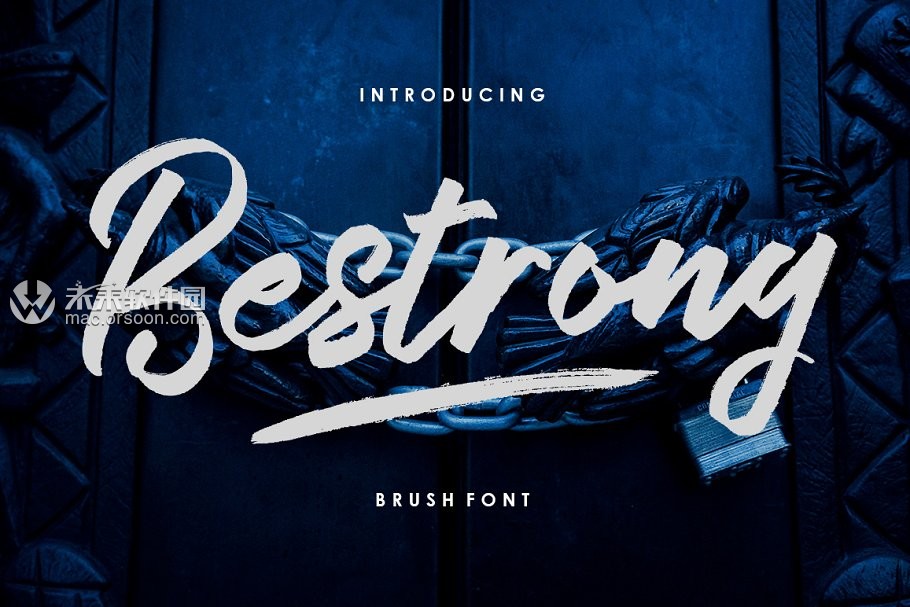 英文笔刷风格字体Bestrong Brush Font