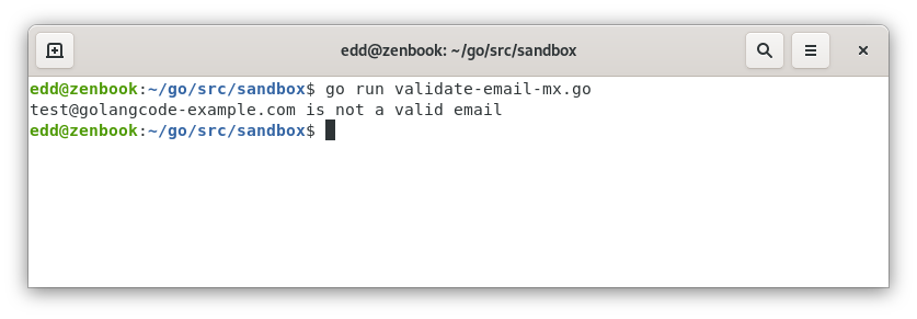 go语言验证电子邮件地址是否合法