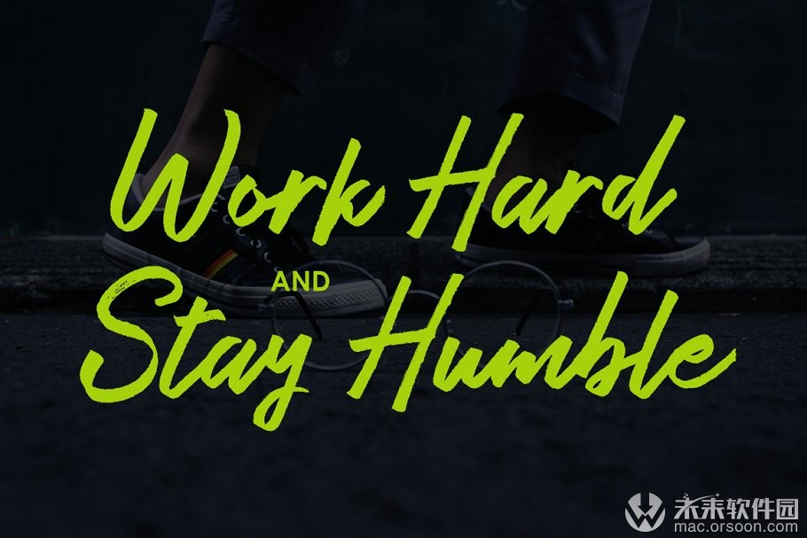 英文笔刷风格字体Bestrong Brush Font