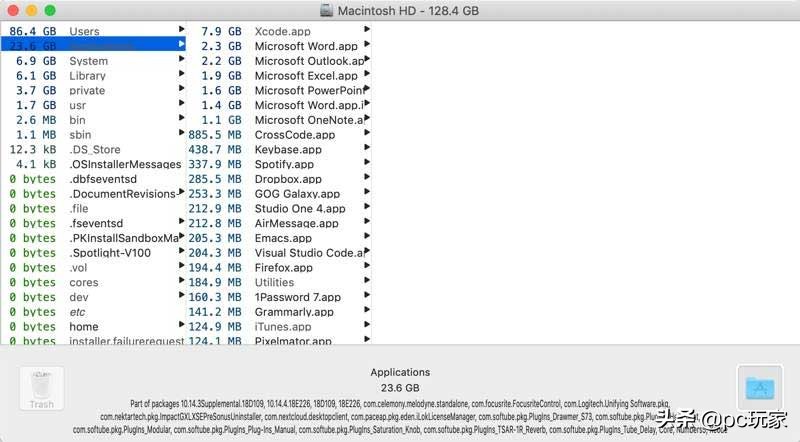 Mac系统中检测和清理磁盘空间的几个工具
