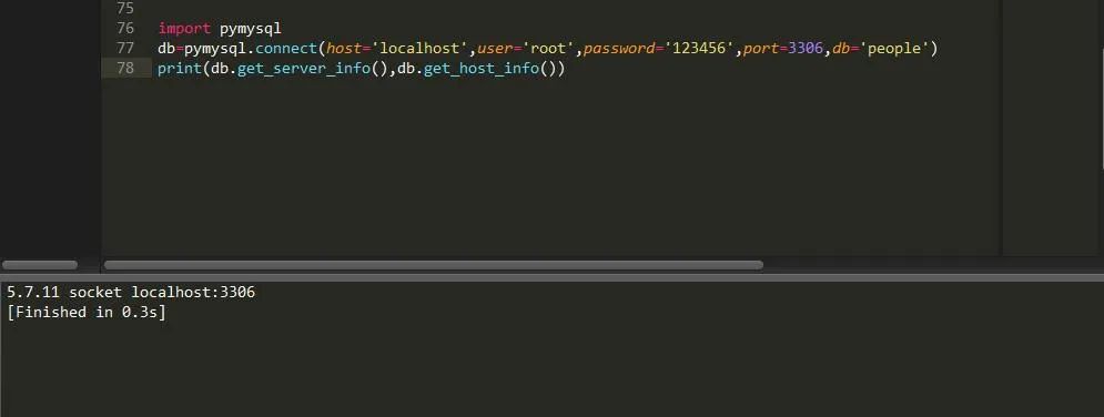 Python也能操作Mysql数据库