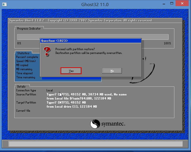 系统崩溃了，如何用GHOST手动恢复