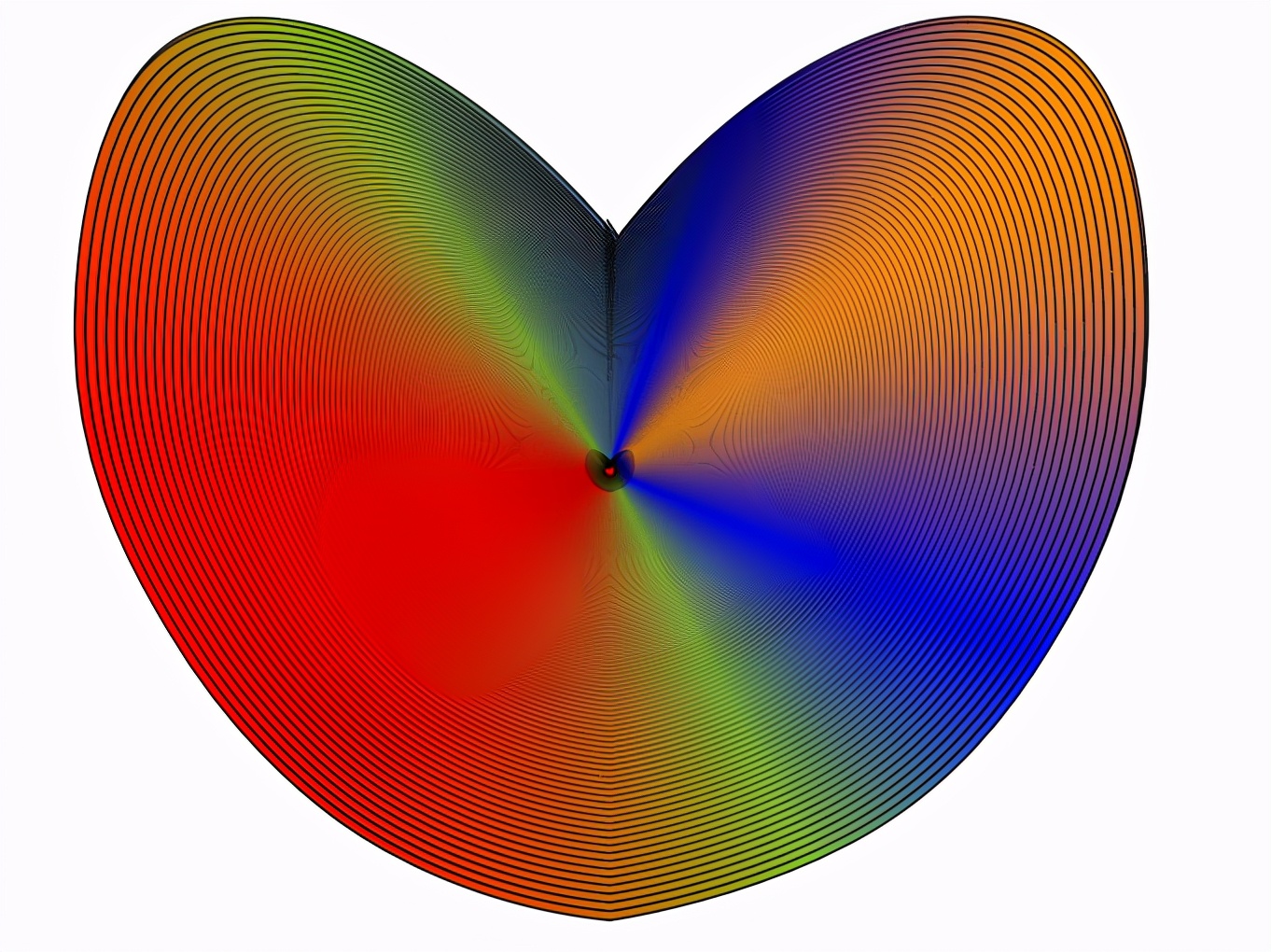 怎么样用AI软件绘制漂亮的多彩心形图形呢？