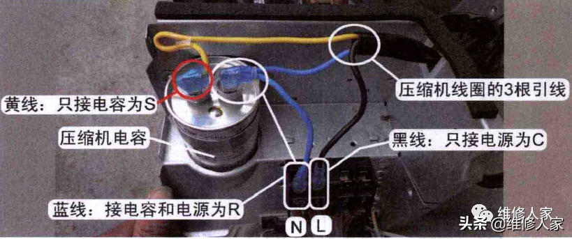 空调压缩机原理及引线端子测量方法