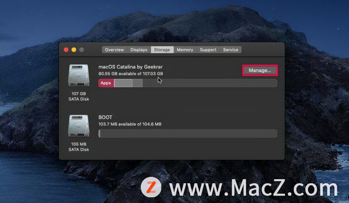 如何检查Mac存储空间？