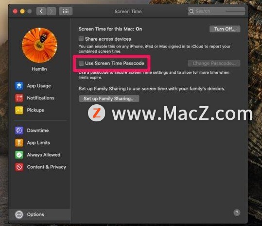 如何在Mac上设置、更改或禁用屏幕时间密码？