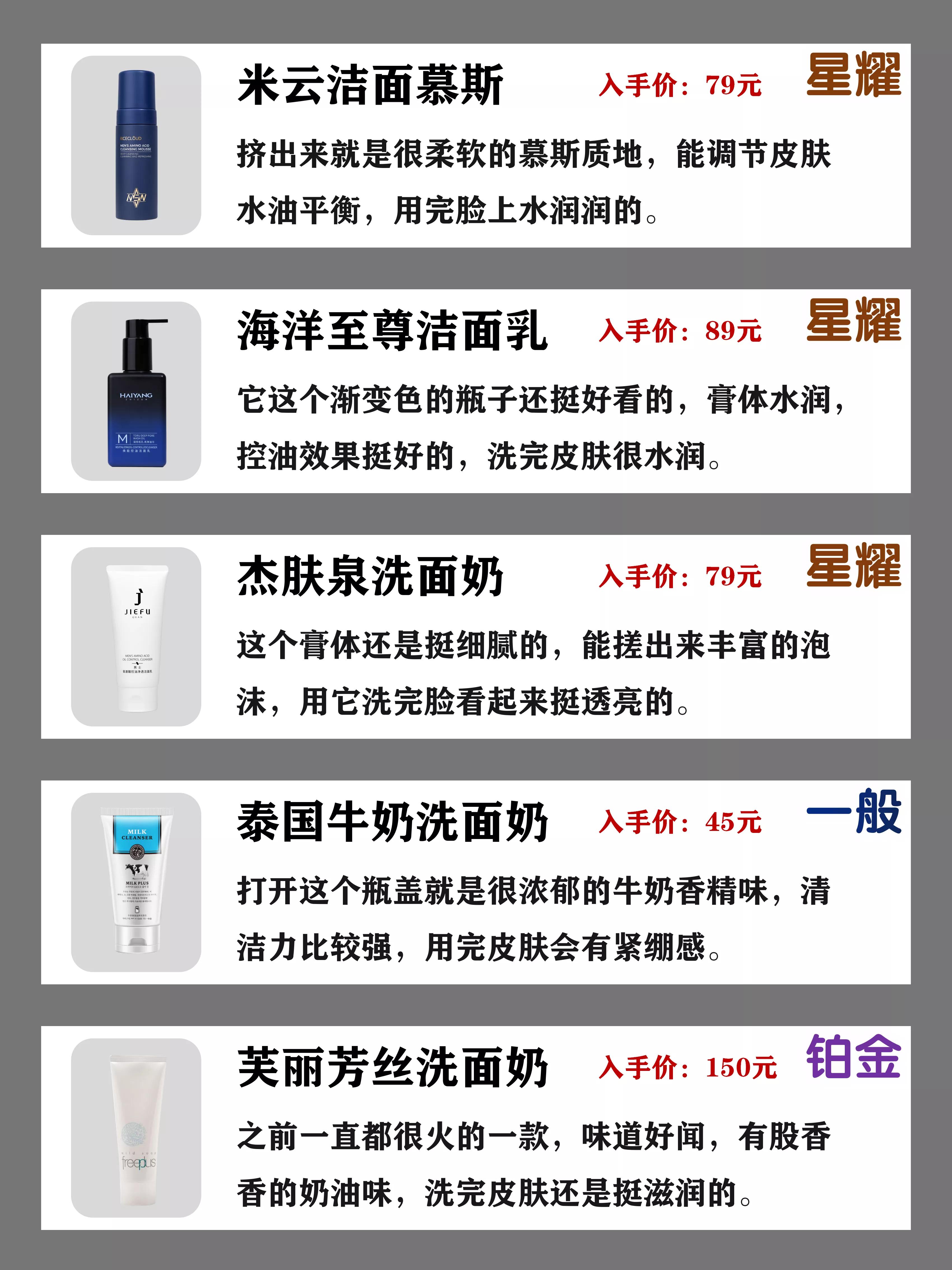 好用王炸洗面奶排行榜！实力洗面奶排行榜