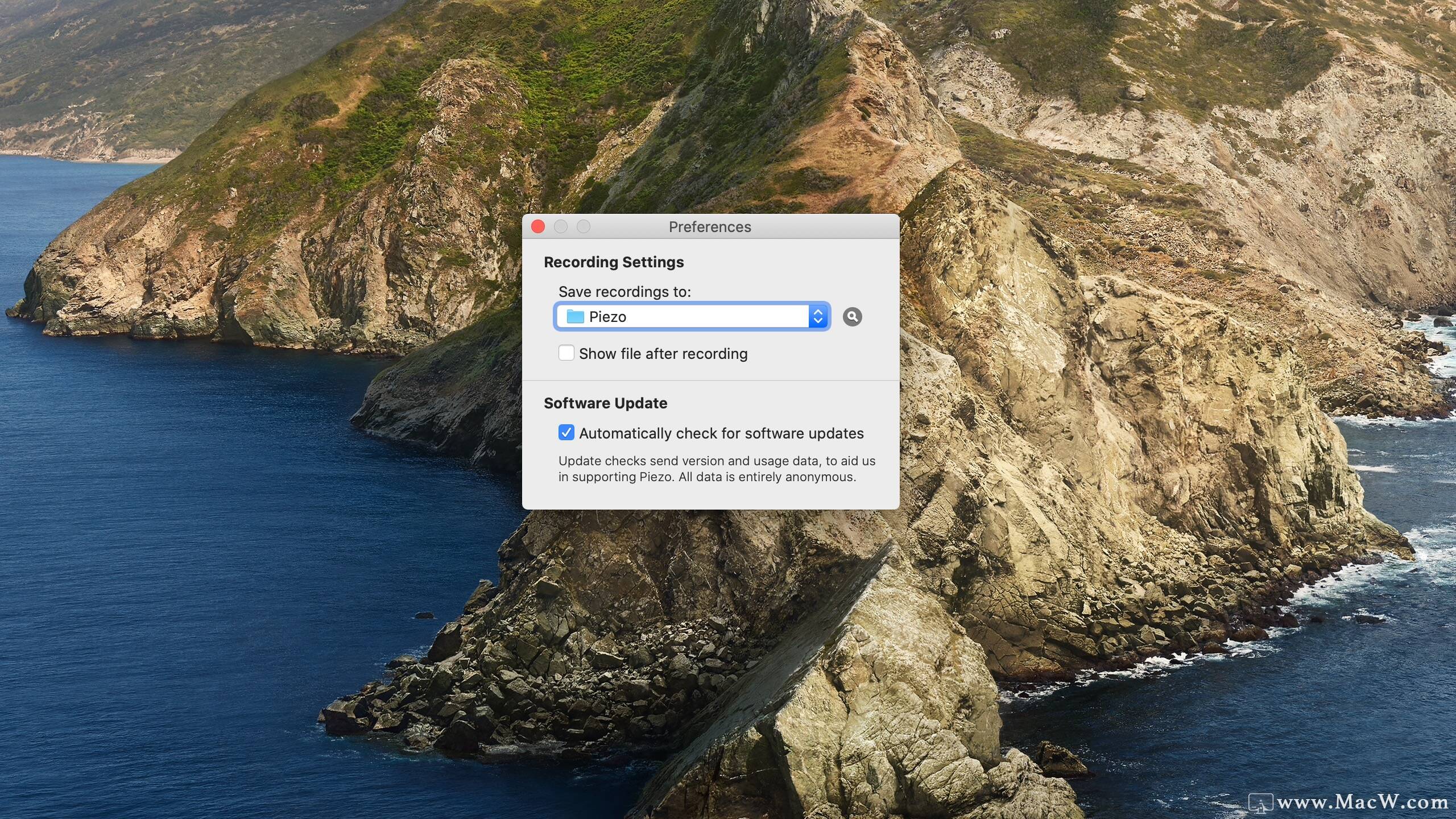 超实用的录音软件Piezo for Mac激活版带给大家