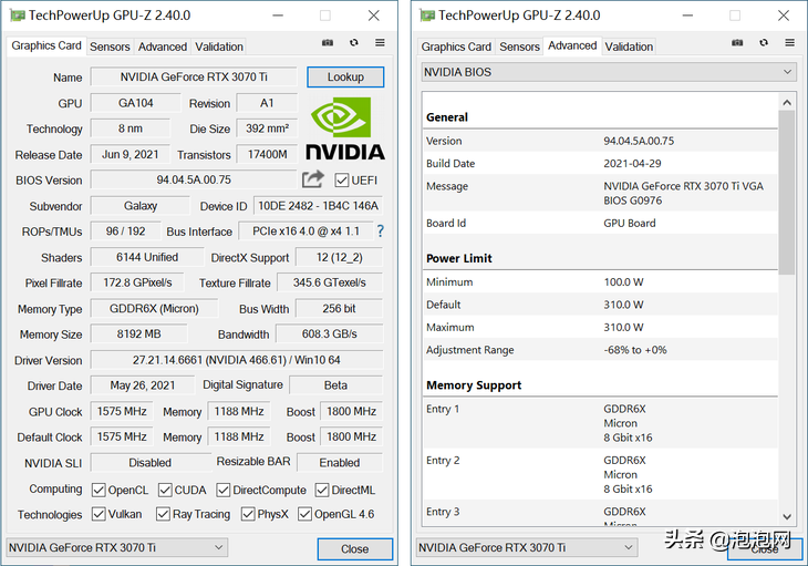 大众玩家的新利器！影驰RTX 3070Ti黑将OC评测