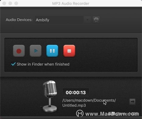 Mac录音软件哪款好用？何不试试MP3 Audio Recorder