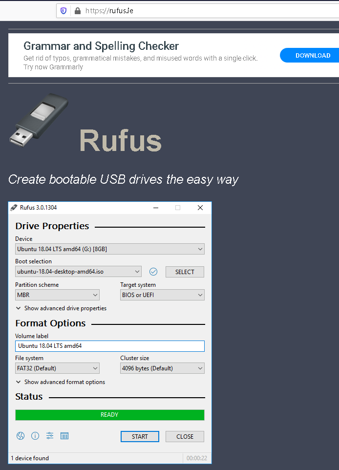 系统启动盘创建软件rufus使用体验