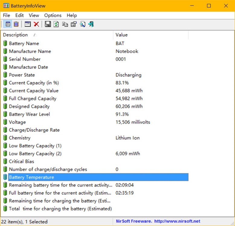 推荐4款Windows笔记本电池详细信息查看工具