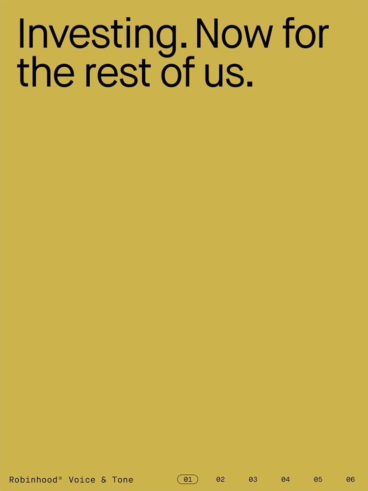 平面设计 | Robinhood 金融品牌形象设计