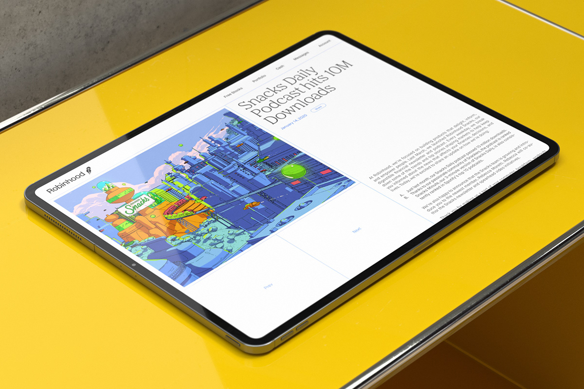 平面设计 | Robinhood 金融品牌形象设计