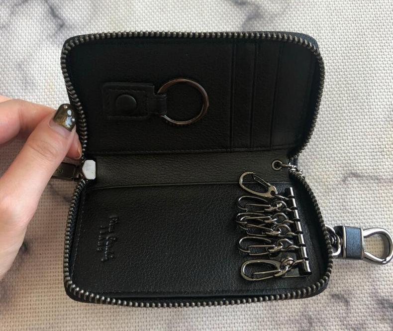 皮尔卡丹真皮多功能钥匙包