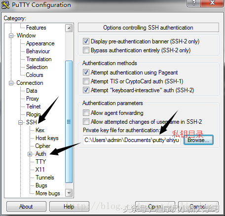 配置IP，putty，xshell远程登录和密钥登录