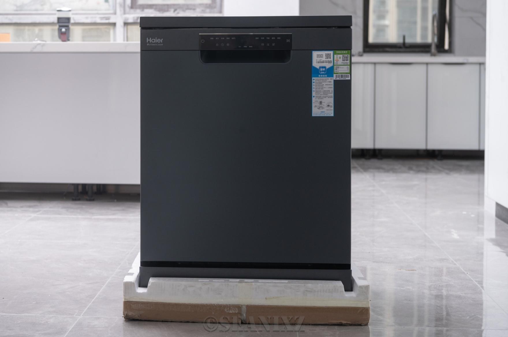 这次功能和容量一步到位了：海尔G5 13套烘干自开门微蒸汽洗碗机