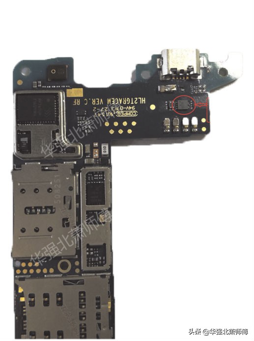 华为P8标准版插充电器无任何充电反应维修一例