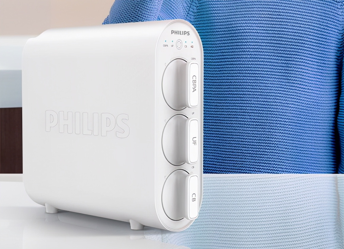 飞利浦无桶超滤净水器，零废水不耗电即滤即饮，除菌率高达99.99%