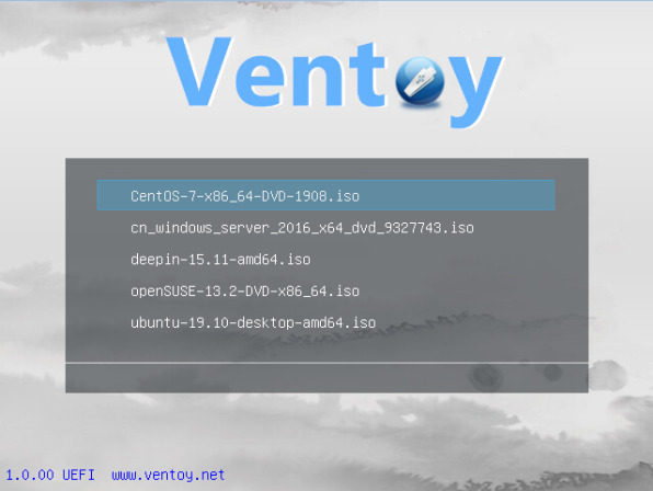 制作可启动U盘的开源工具-Ventoy