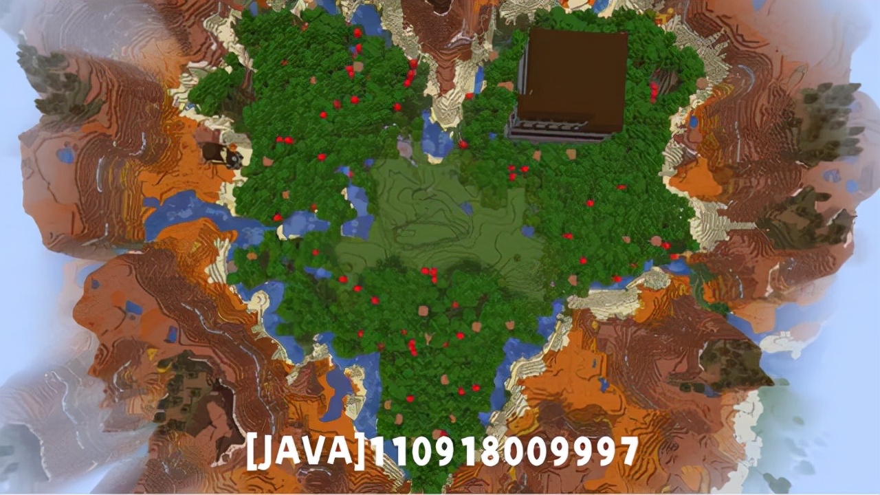 我的世界：游戏中罕见的地图，沙漠神殿与前哨重叠，探索难度翻倍