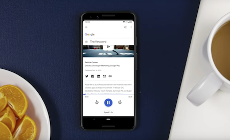 Android手机上线朗读网页功能，支持42种语言