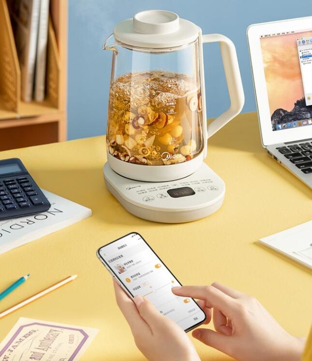 办公室养生必备 美的智能化养生壶69元包邮