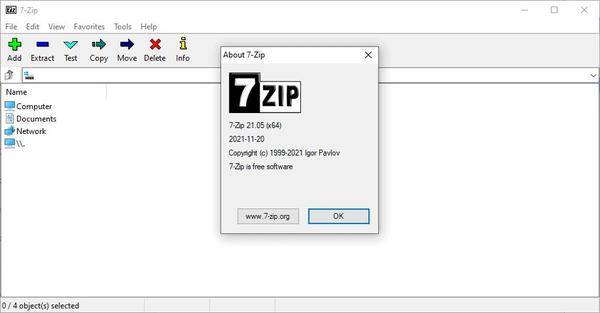 经典压缩软件 7-Zip 再次更新：无广告，仅 1.5MB